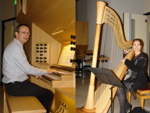Annemieke IJzerman-harp en Erik van der Heijden-orgel