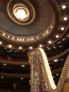 Harp in de zaal